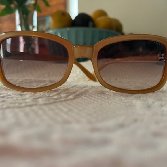 Ralph Lauren 7518S Tan Rectangular Sunglasses